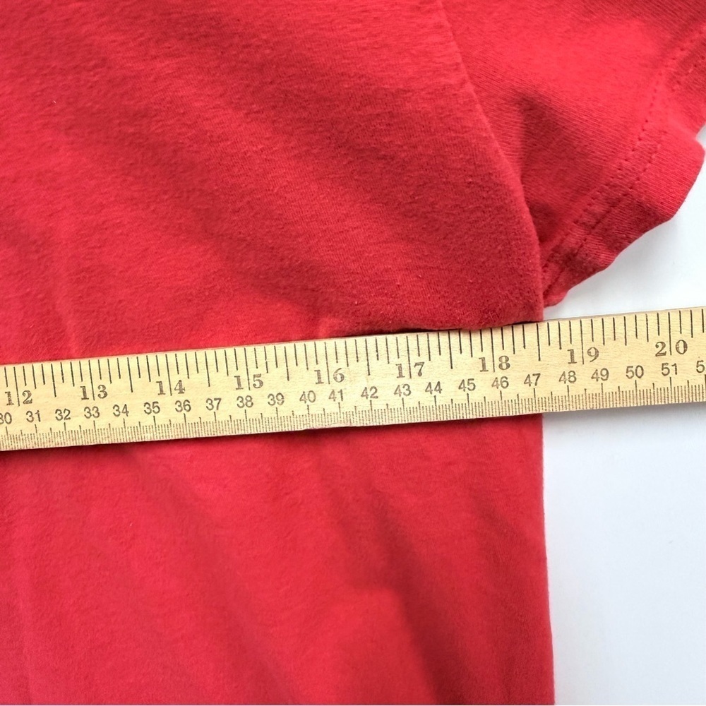 Champion 90's Vintage 100% Cotton T-Shirt Red Size Medium - Picture 8 of 10